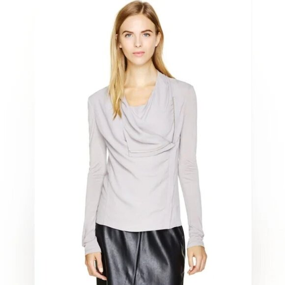 Aritzia Babaton | Oliver Draped Moto Jacket In Black - Picture 2 of 10